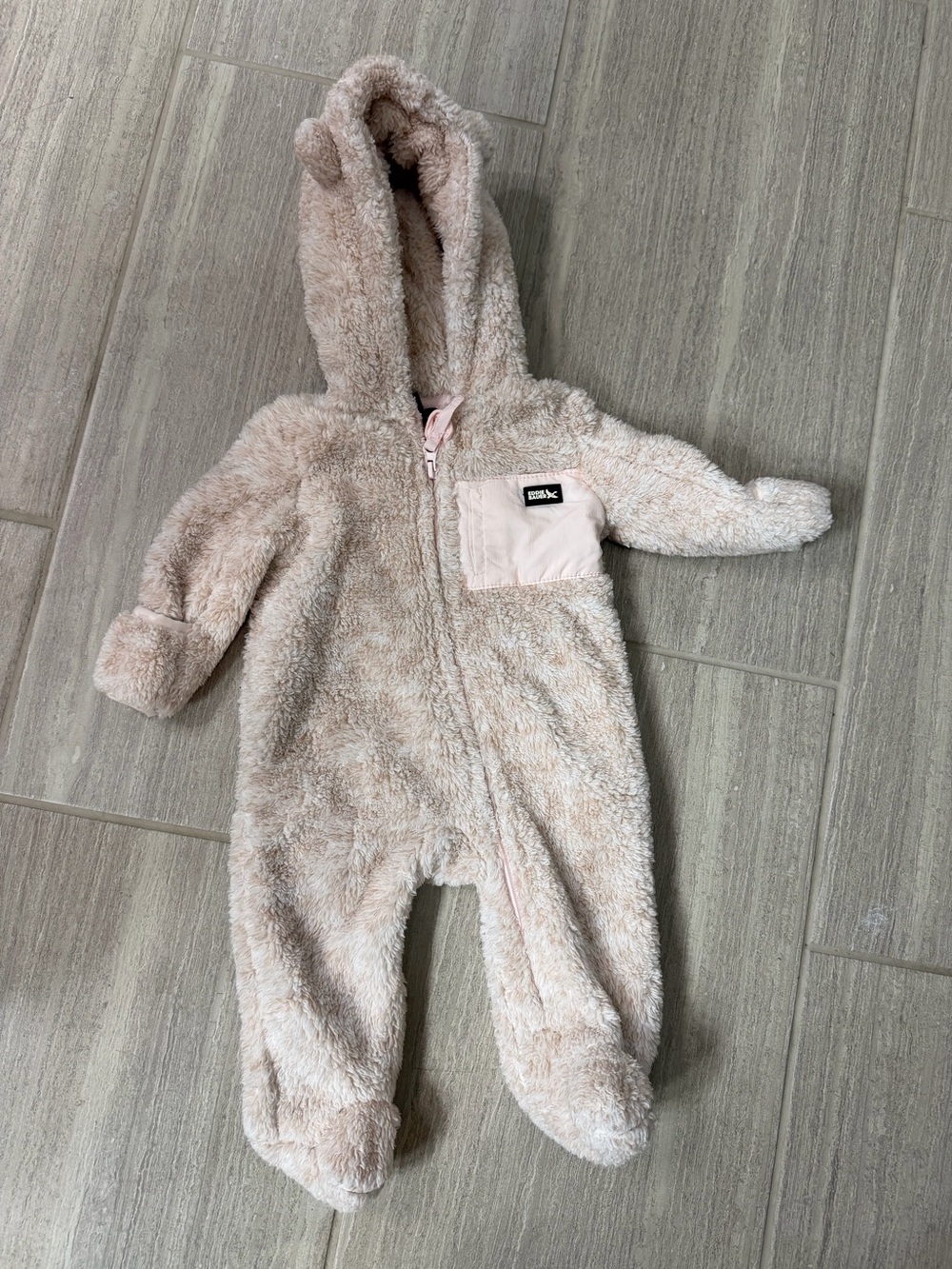 Cozy Pink Teddy Fleece One-Piece with Hood - Eddie Bauer